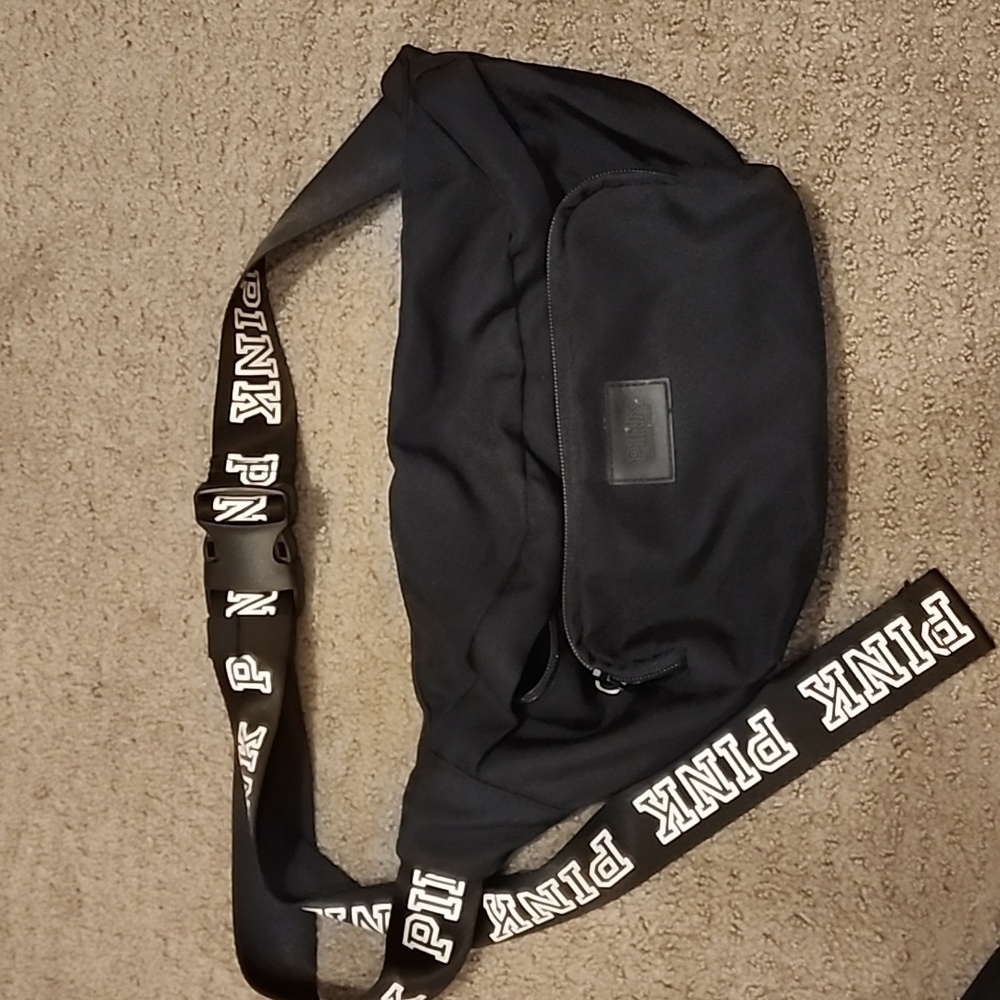 Black fanny pack. PINK brand